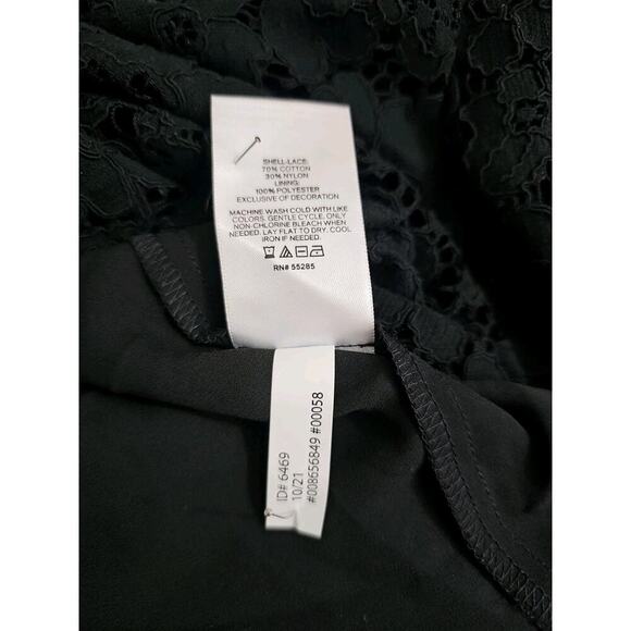 EXPRESS ~Woman Size XL~ Black Lace Career to Evening Wear Top Blouse NWT. - Picture 13 of 16